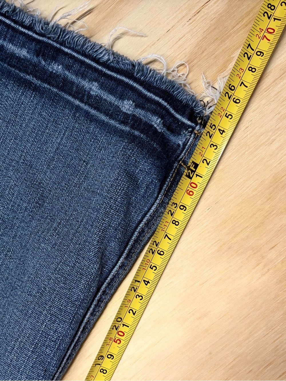 rag & bone Stark 10” Crop Flare Raw Hem Stretch Jeans 28 Stark Wash - Picture 7 of 14